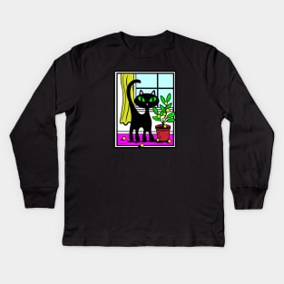 Domestic House Cat Kids Long Sleeve T-Shirt